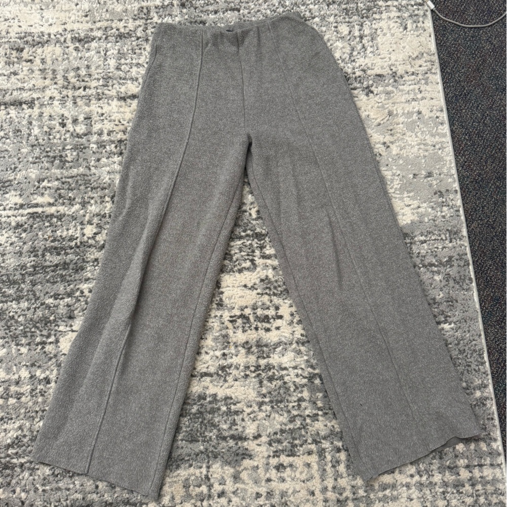 Zara Charcoal Wide-Leg Trousers
